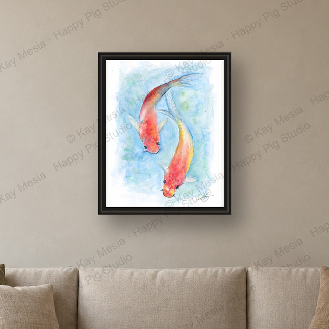 COI fine-art print by Kay Mesia - framed room preview; print sold unframed