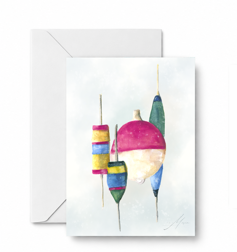 4 Bobbers — Happy Pig Studio greeting card