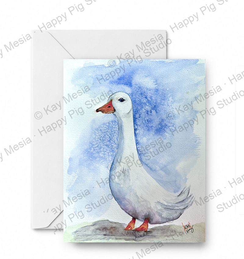 Duck - CD-169-01-A2 approved card and envelope mockup