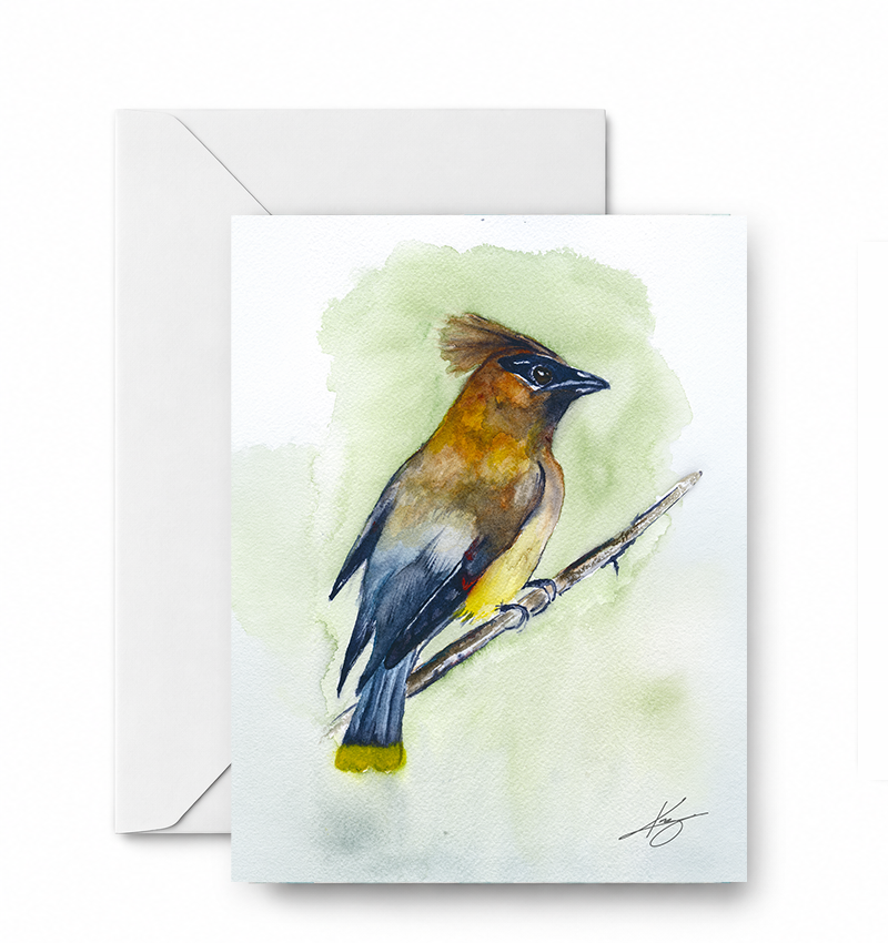 Golden Bird - CD-170-01-A2 approved card and envelope mockup
