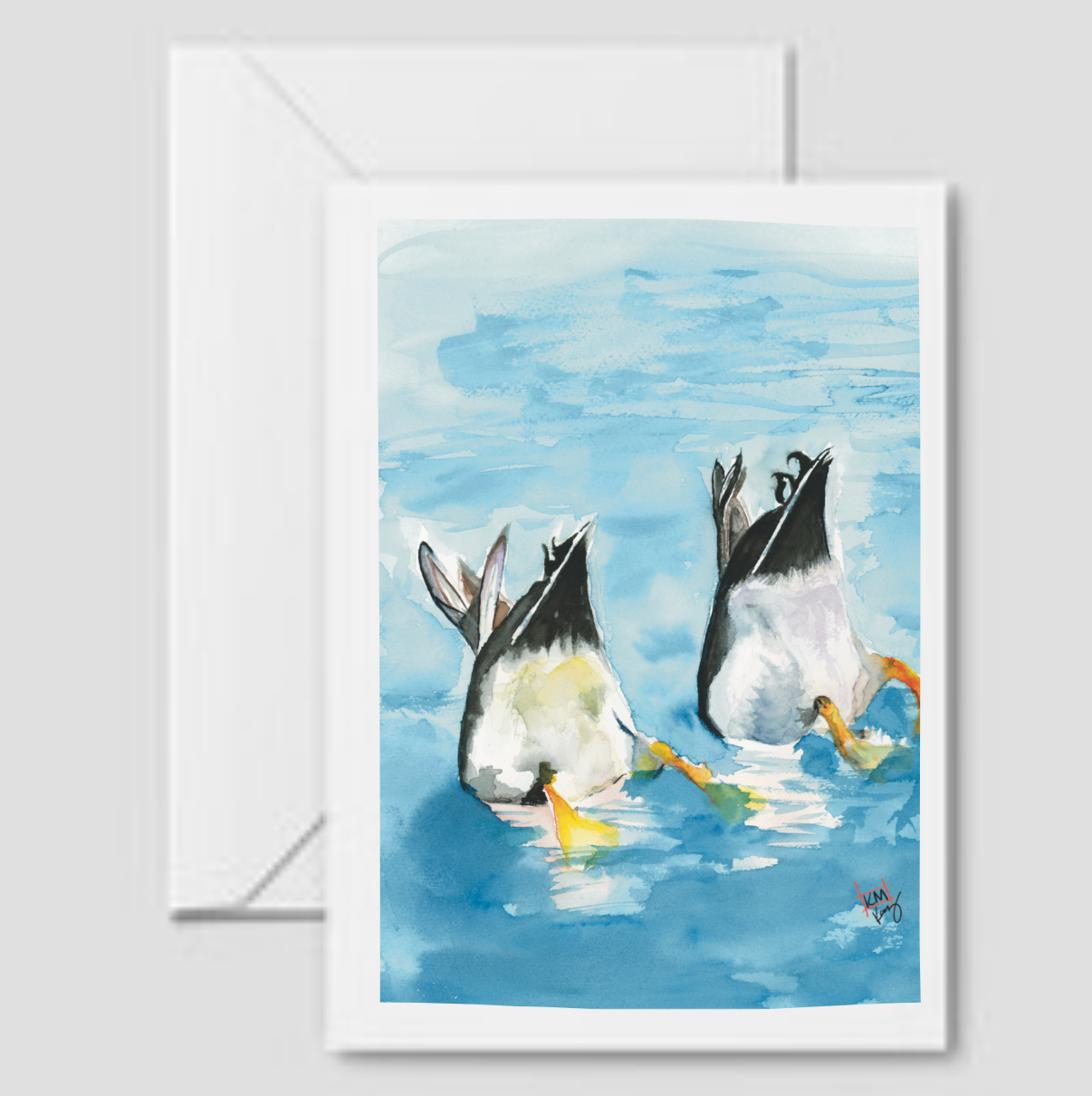 Duck Butts! Original Greeting Card