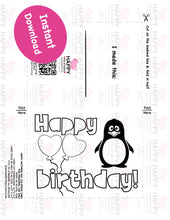 Load image into Gallery viewer, Happy Birthday Card - Penguin
