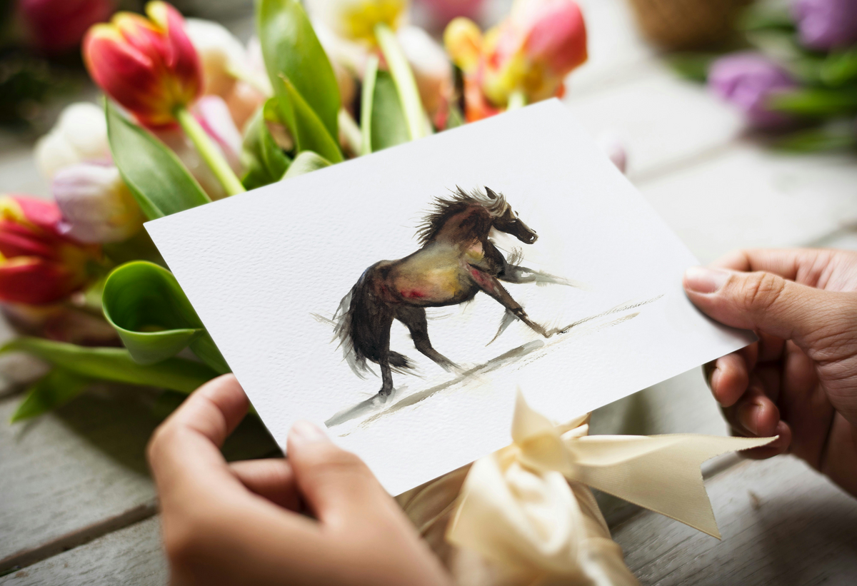 In Stride original horse artwork
