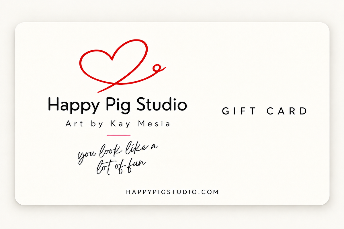 Happy Pig Studio digital gift card — choose your amount