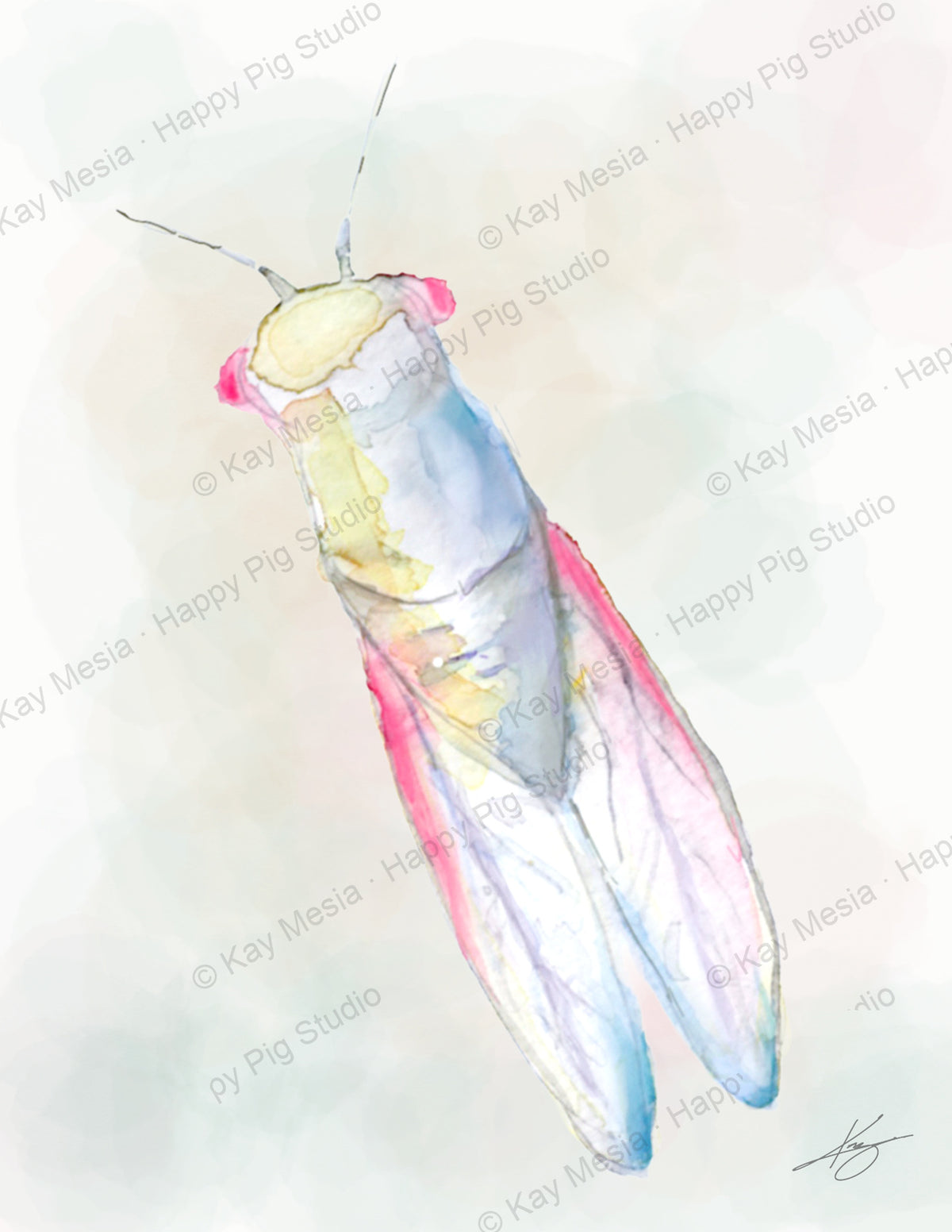 Cicada fine-art print by Kay Mesia - artwork view