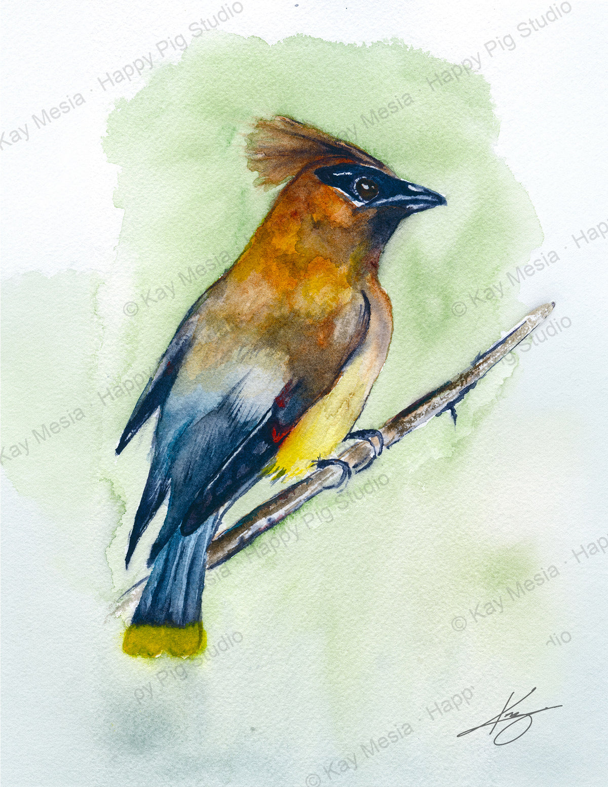 Golden Bird fine-art print by Kay Mesia - artwork view