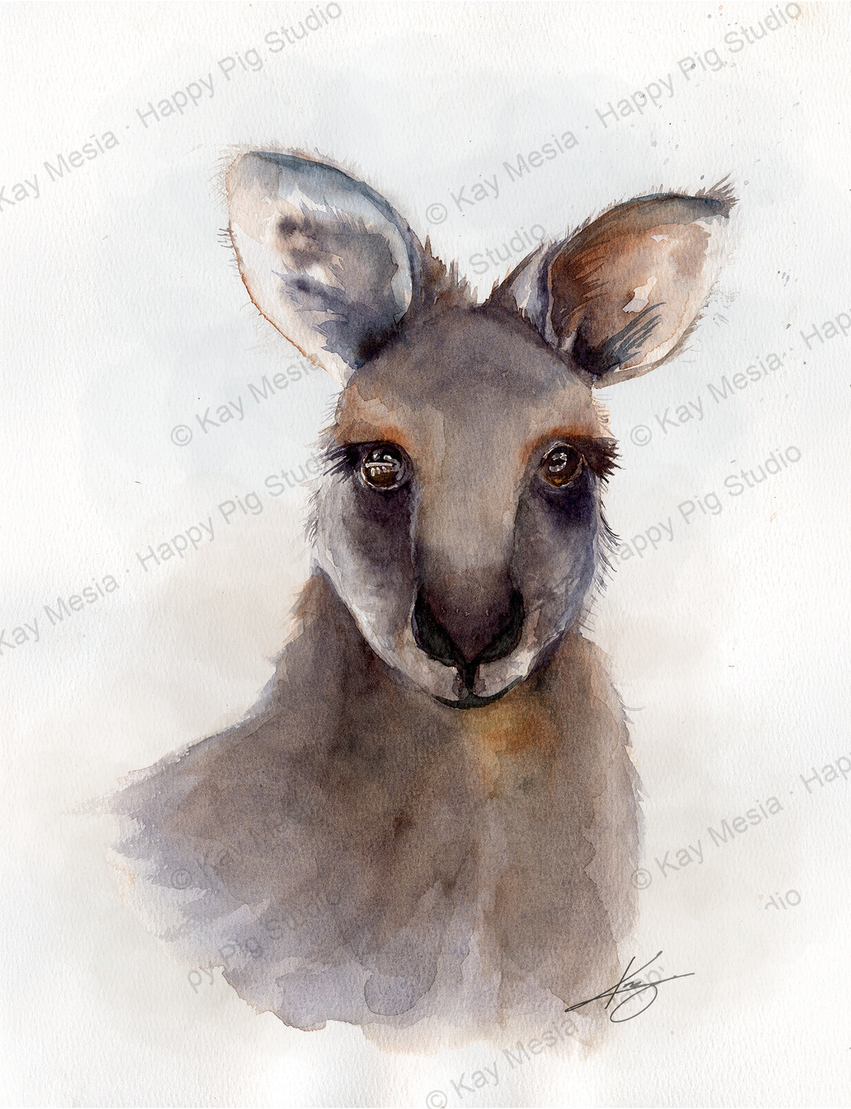 Kangaroo fine-art print by Kay Mesia - artwork view
