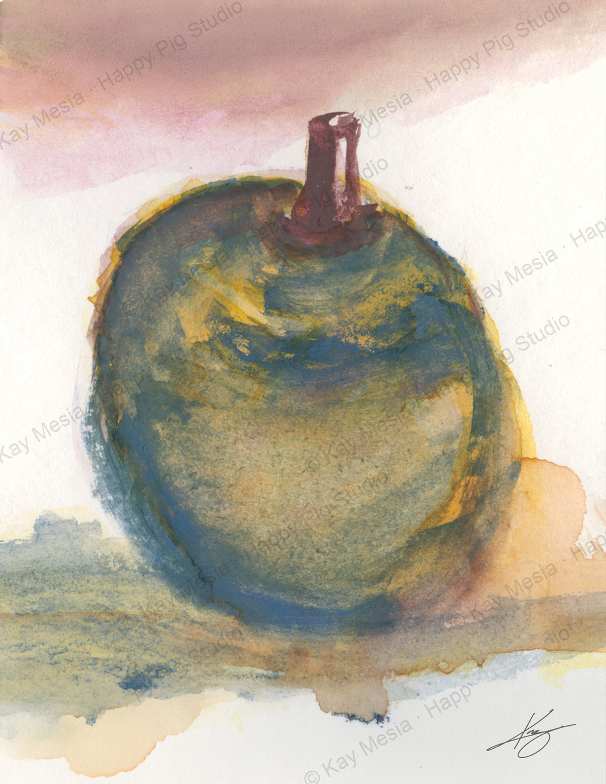 Green Apple Study 2 fine-art print by Kay Mesia - artwork view
