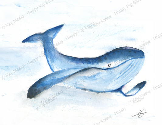 Whale fine-art print by Kay Mesia - artwork view