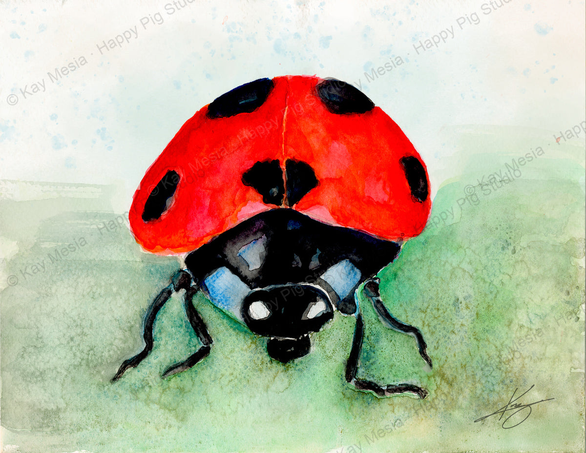 Ladybug fine-art print by Kay Mesia - artwork view