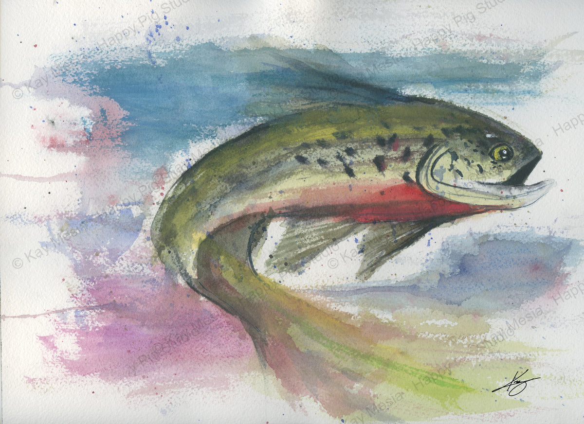 Trout Study #3 fine-art print by Kay Mesia - artwork view