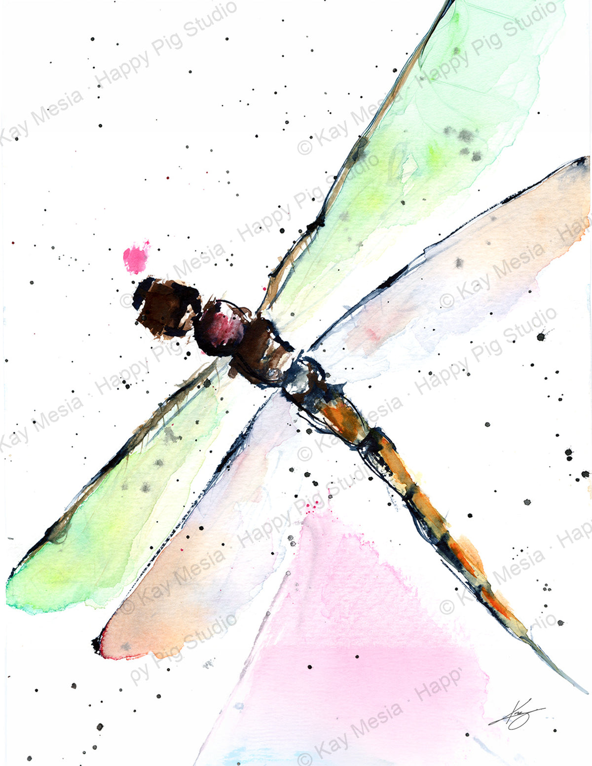 Little Dragonfly fine-art print by Kay Mesia - artwork view
