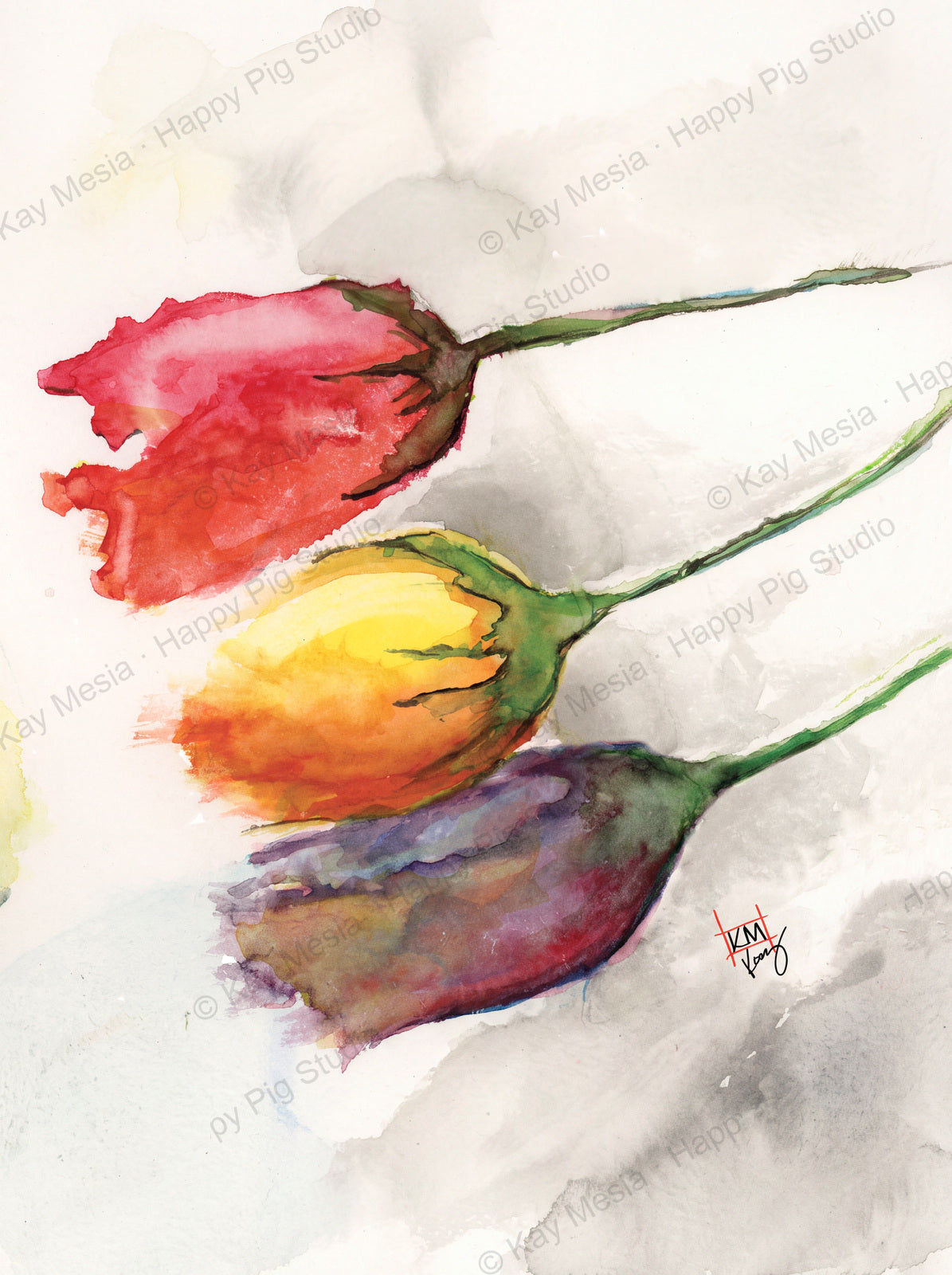 Roses fine-art print by Kay Mesia - artwork view