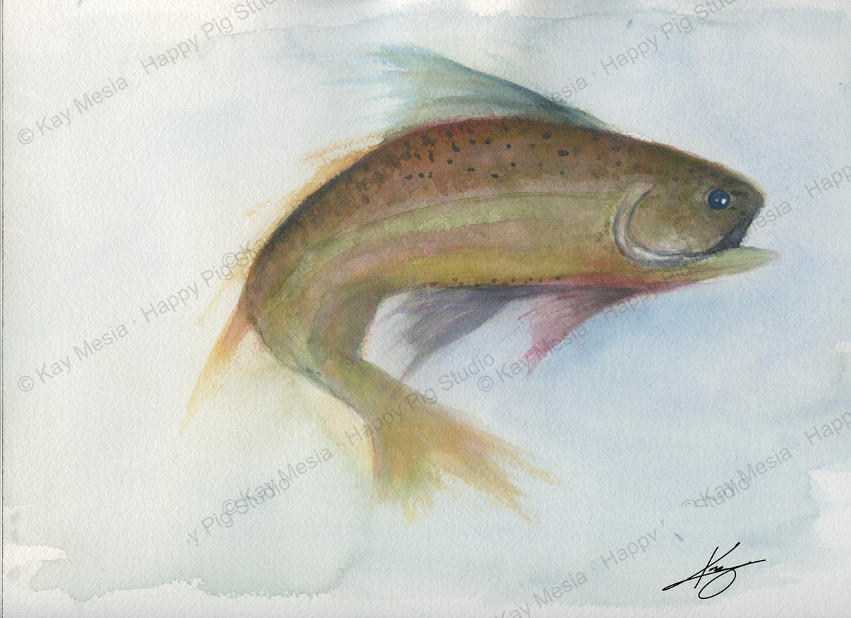 Trout Study #1 fine-art print by Kay Mesia - artwork view