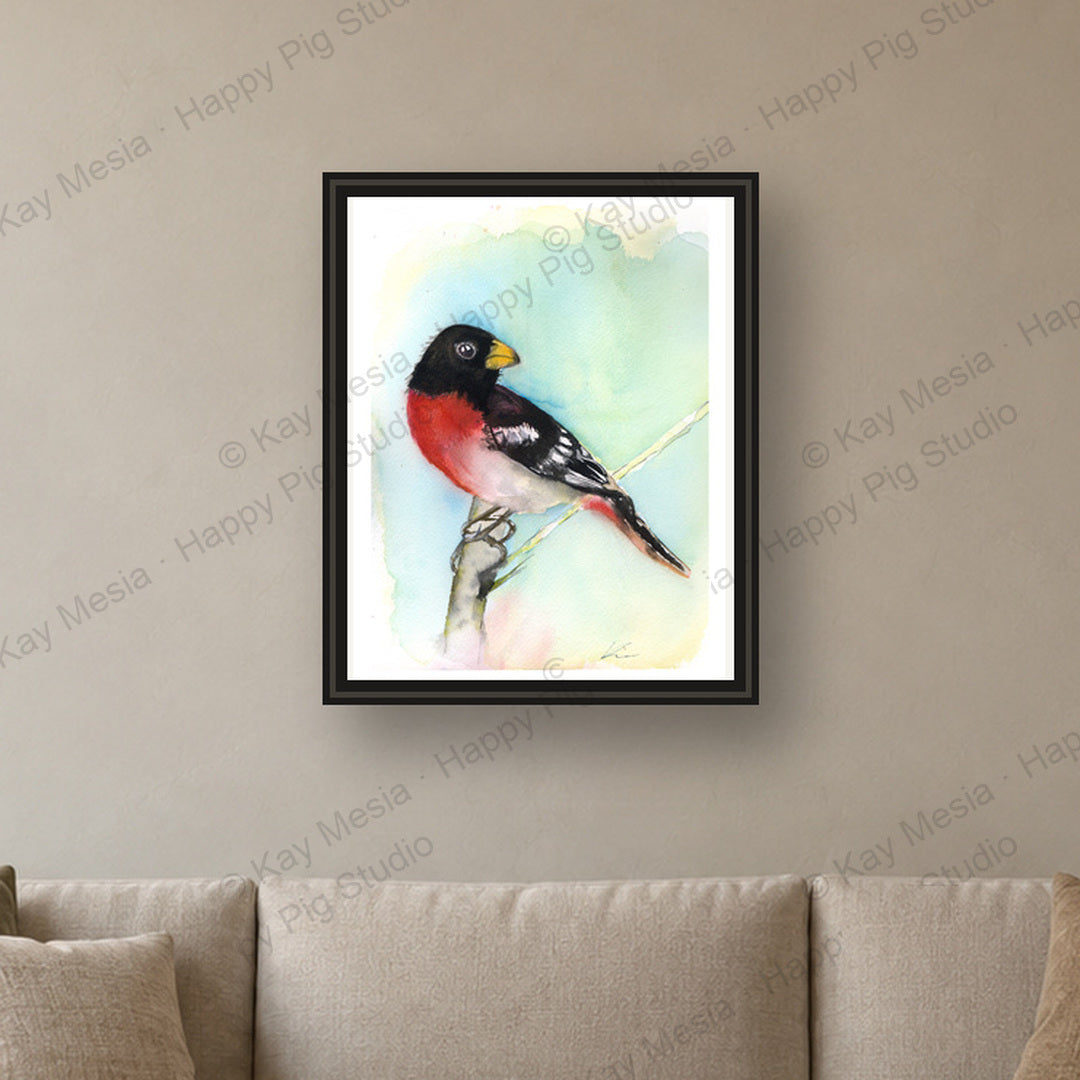 Waking Me Up fine-art print by Kay Mesia - framed room preview; print sold unframed