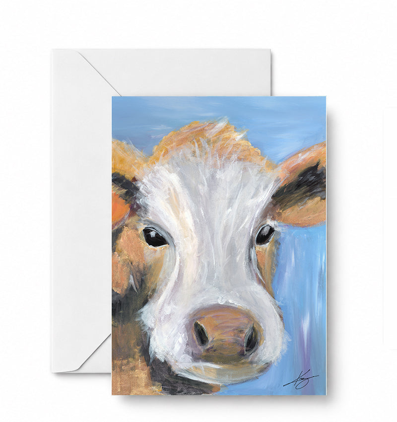 Cow — CD-051-01-A2 approved greeting card image