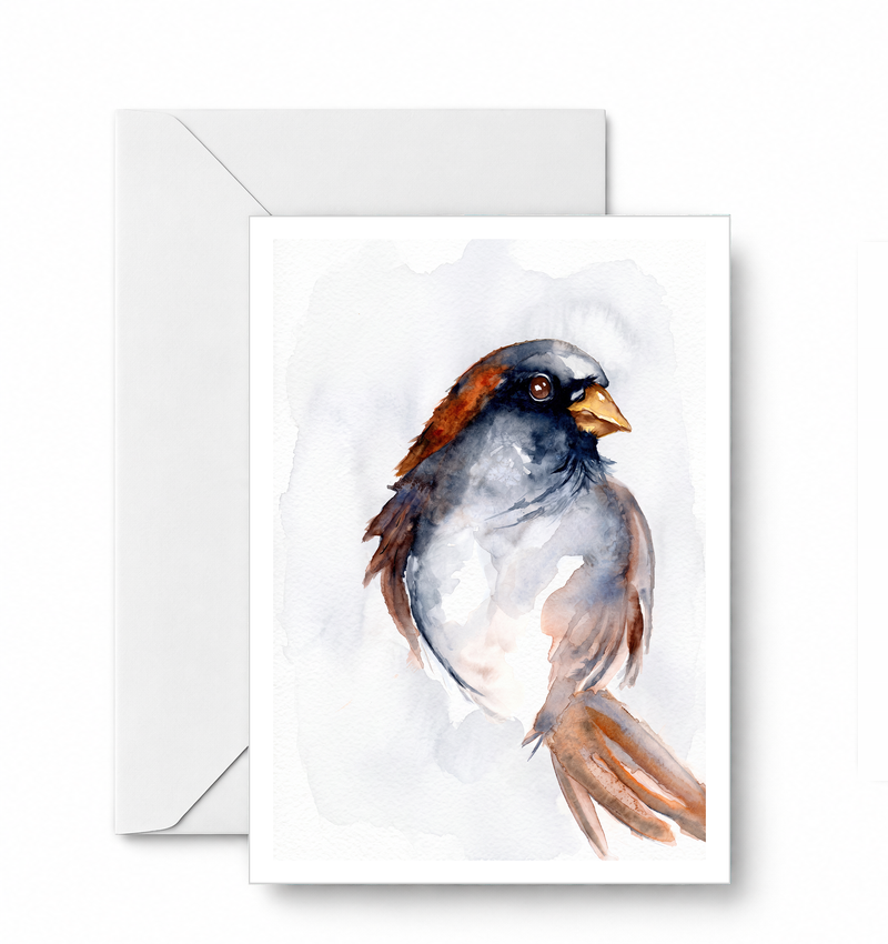 House Sparrow - card and envelope primary image