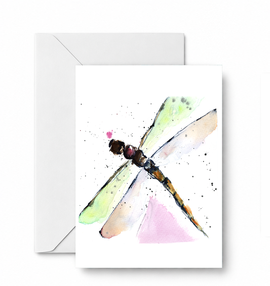 Little Dragonfly - CD-061-01-A2 approved card and envelope mockup