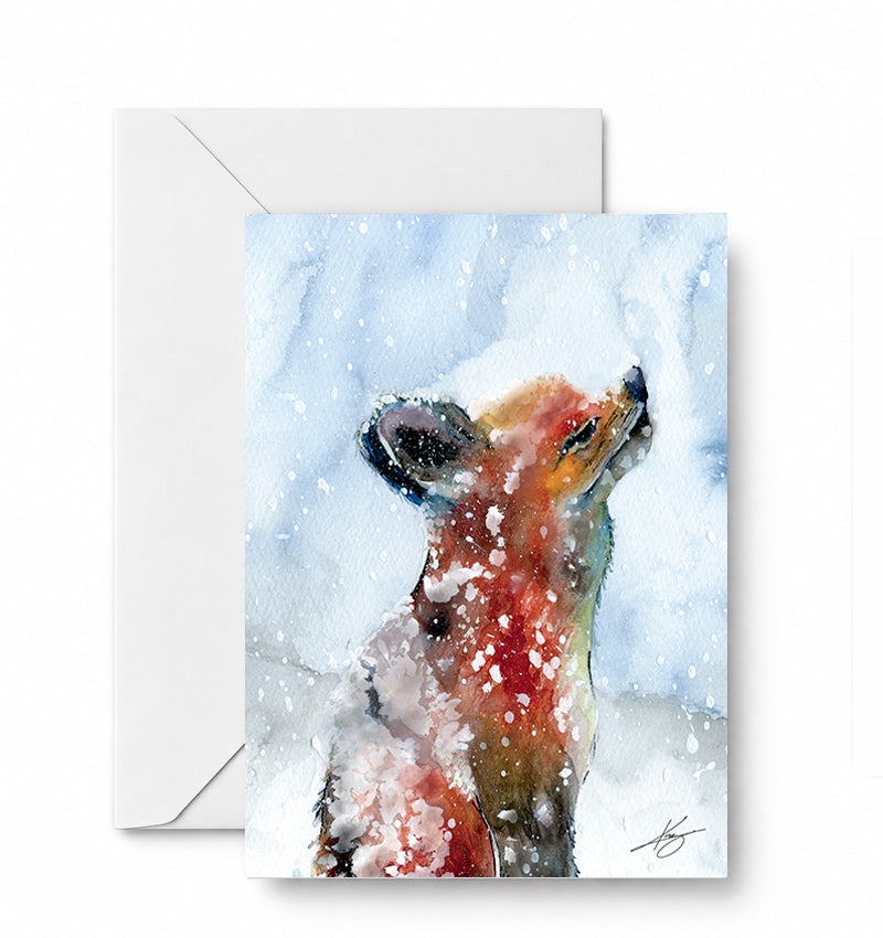 Fox in the Snow — included in the Winter Encounters curated 4-card set