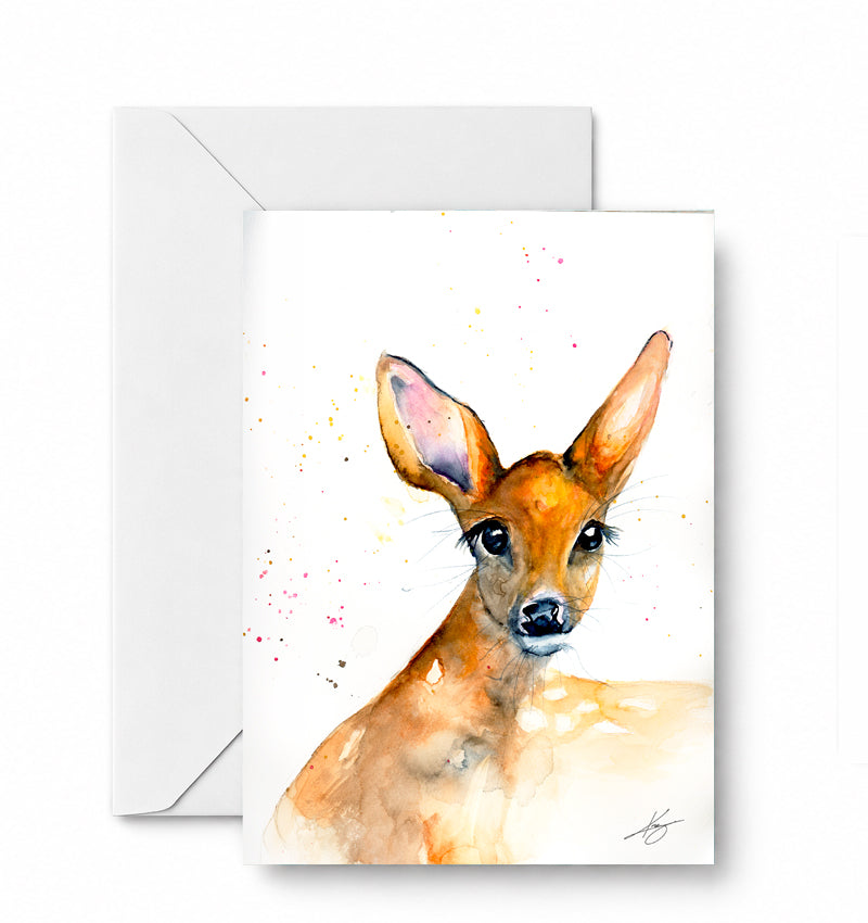 Spring Fawn - Greeting Card — included in the Northwoods Wild curated 4-card set