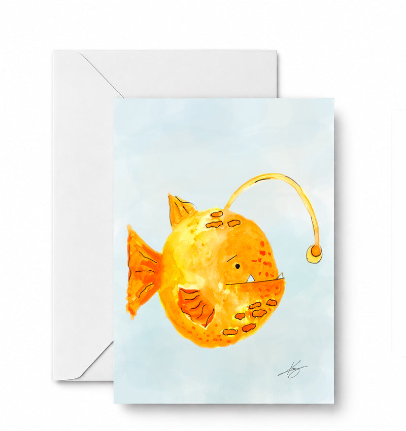 Leo Lantern Fish — CD-078-01-A2 approved greeting card image