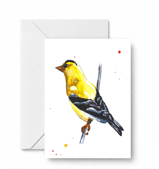 Goldfinch - CD-082-01-A2 approved card and envelope mockup