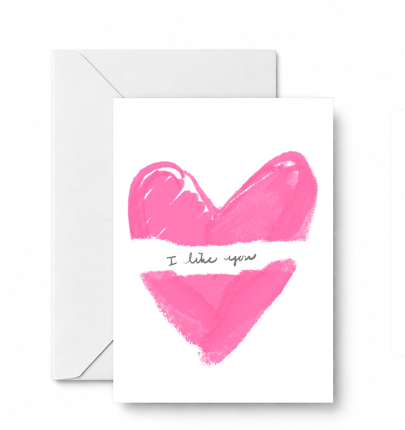 I like you — CD-129-01-A2 approved greeting card image