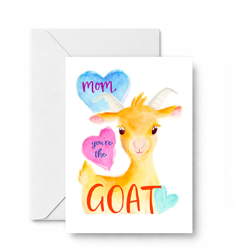 MOM - you’re the GOAT! — CD-132-01-A2 approved greeting card image