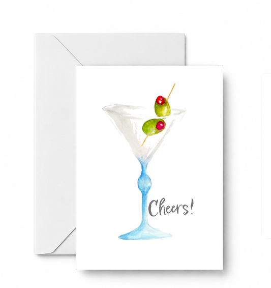 CHEERS! - CD-133-01-A2 approved card and envelope mockup