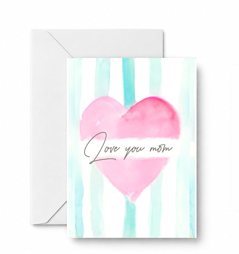Love you Mom — CD-134-01-A2 approved greeting card image