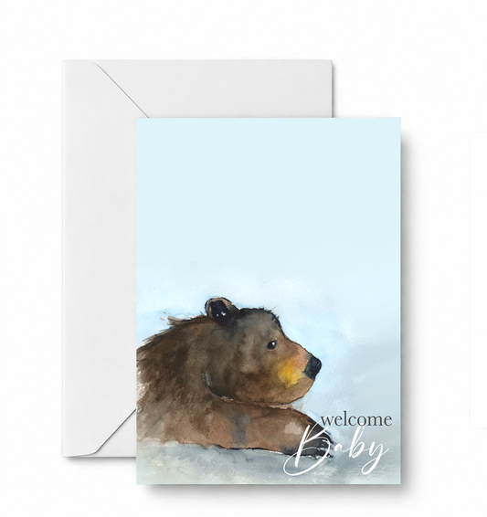 Welcome Baby - CD-135-01-A2 approved card and envelope mockup