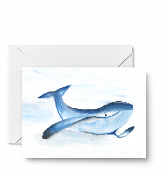 Whale - CD-137-01-A2 approved card and envelope mockup