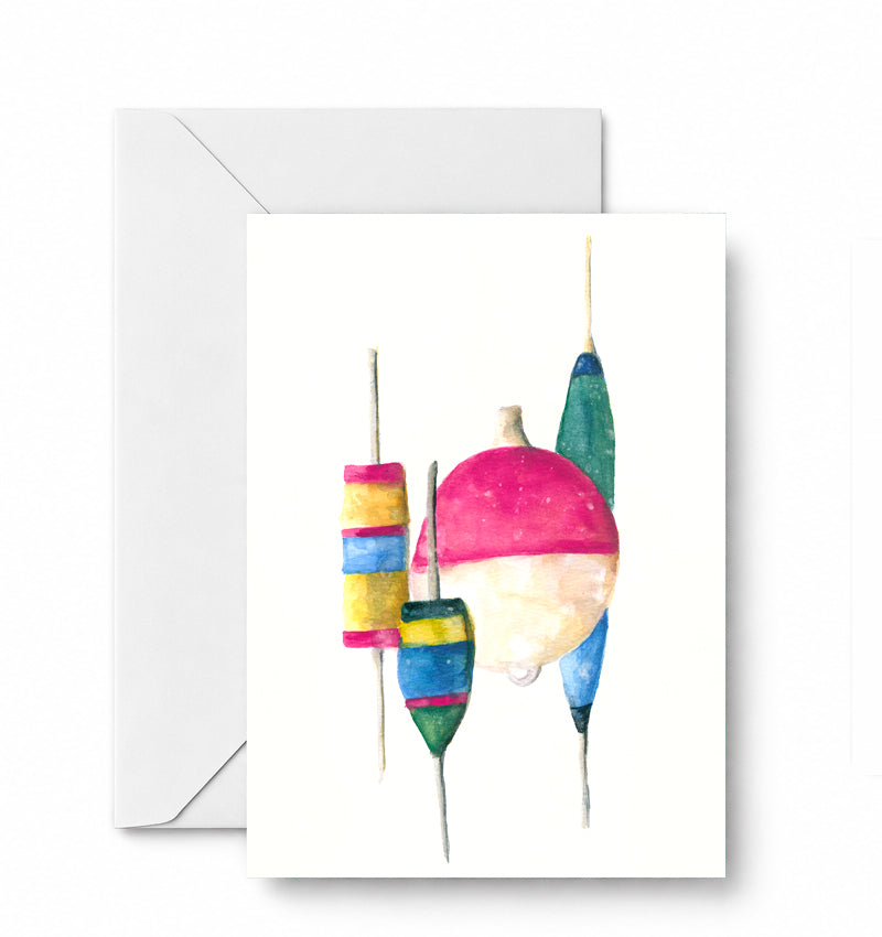 3 Bobbers — included in the Gone Fishing curated 4-card set