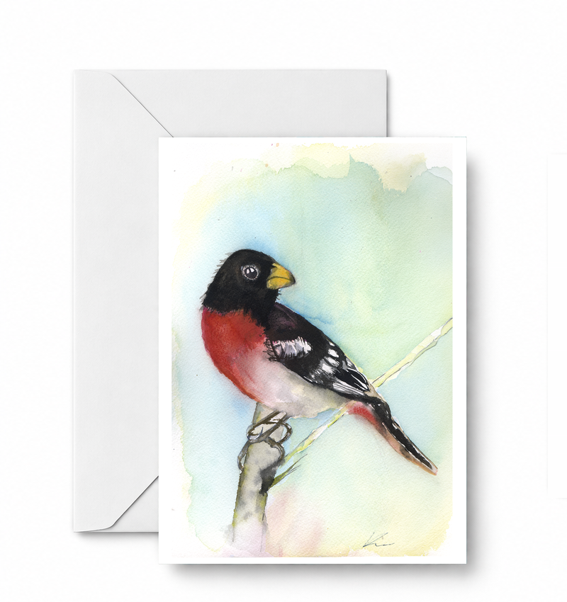Waking me up greeting card and envelope mockup
