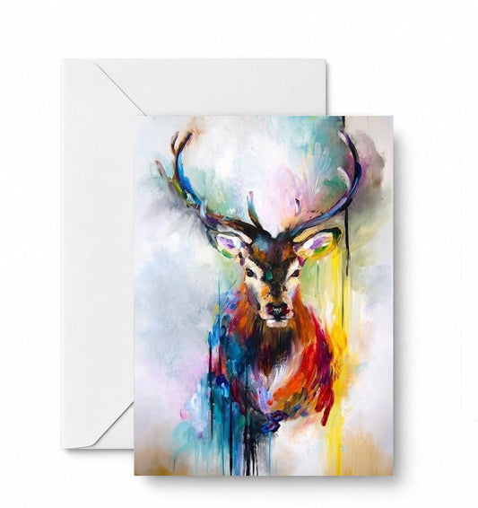 Elk Abstract - CD-142-01-A2 approved card and envelope mockup