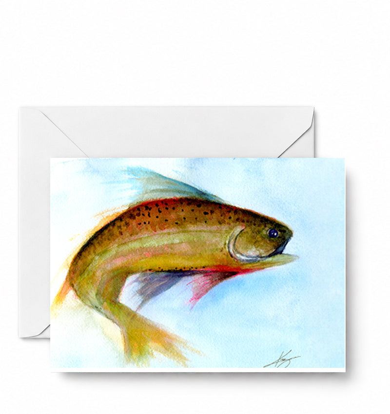 Trout 1 — CD-147-01-A2 approved greeting card image
