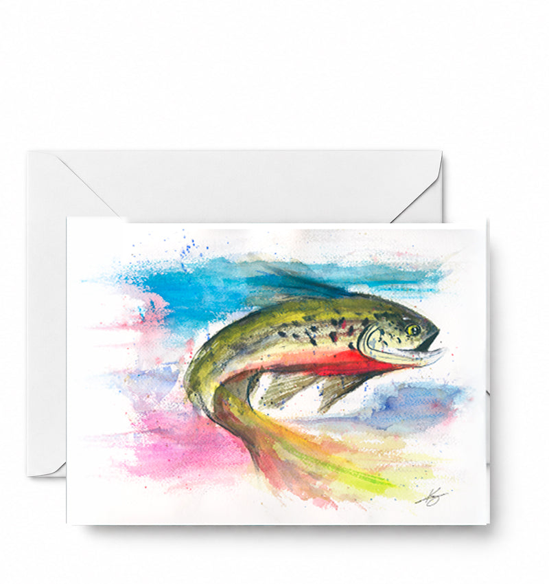 Trout 3 — CD-149-01-A2 approved greeting card image