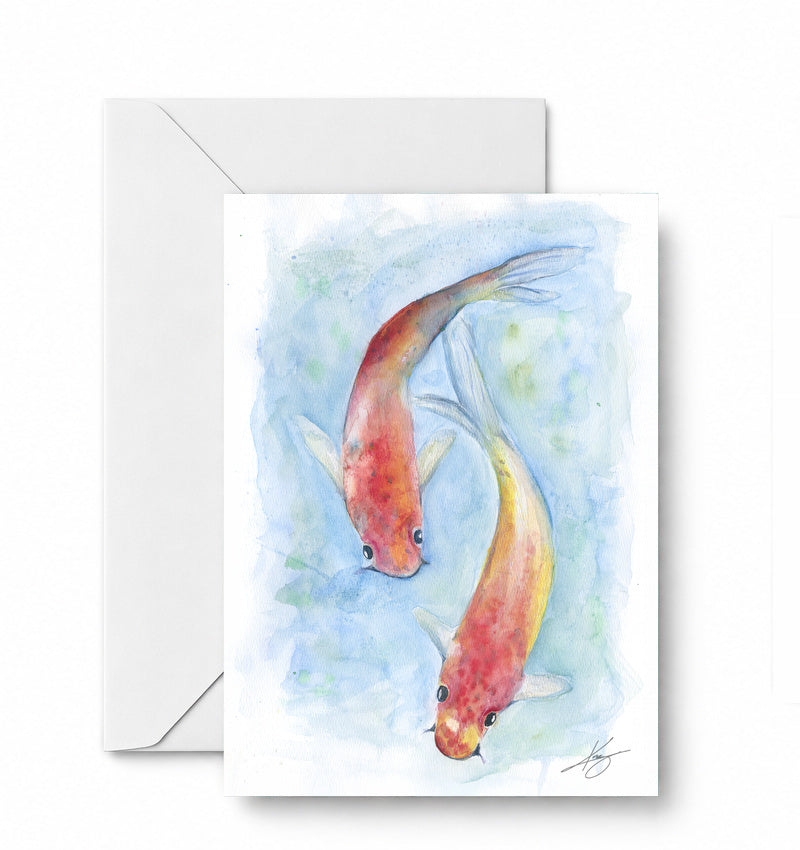 COI greeting card and envelope mockup