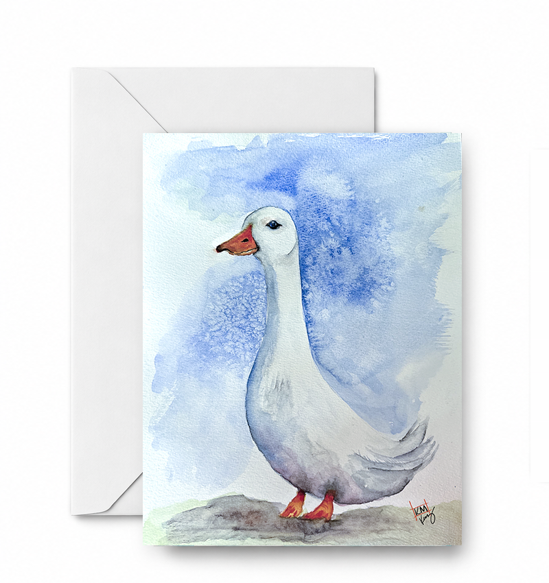 Duck - CD-169-01-A2 approved card and envelope mockup
