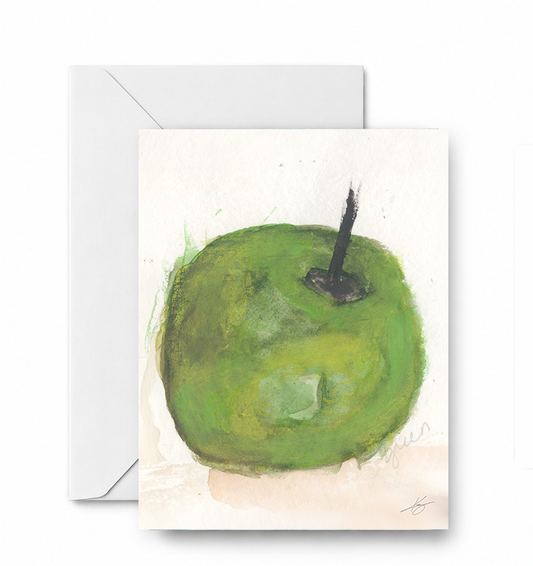 Green Apple Study 1 - CD-171-01-A2 approved card and envelope mockup