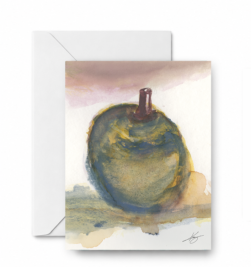 Green Apple Study 2 - CD-172-01-A2 approved card and envelope mockup