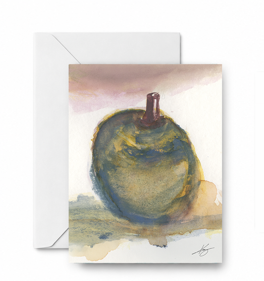 Green Apple Study 2 - CD-172-01-A2 approved card and envelope mockup