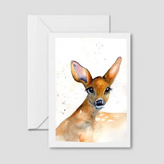 Spring Fawn - Greeting Card