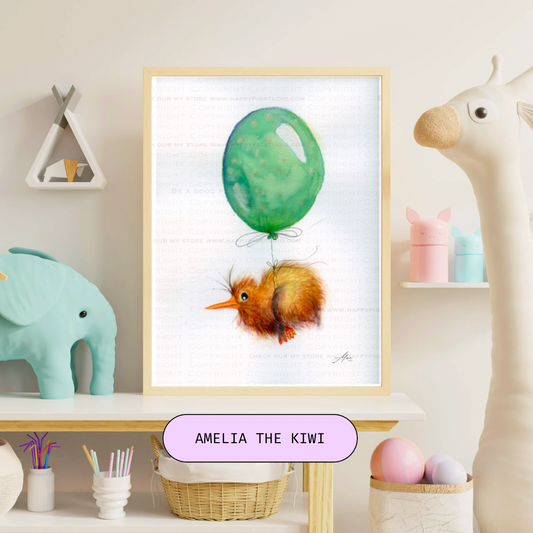 Amelia the Kiwi Print