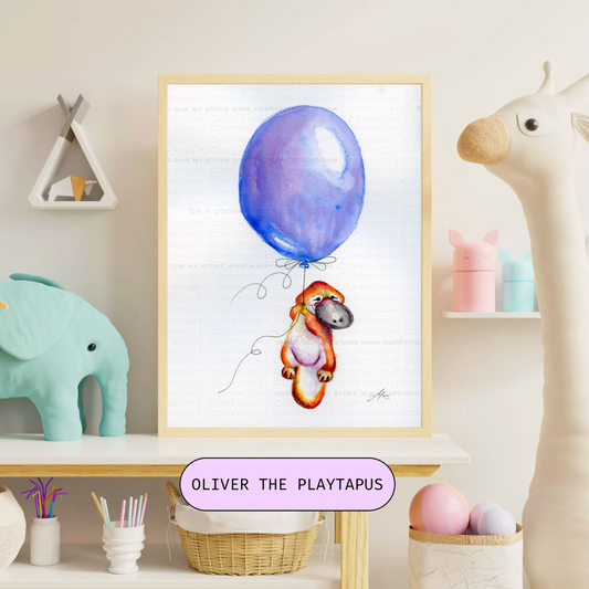 Oliver The Platypus Print
