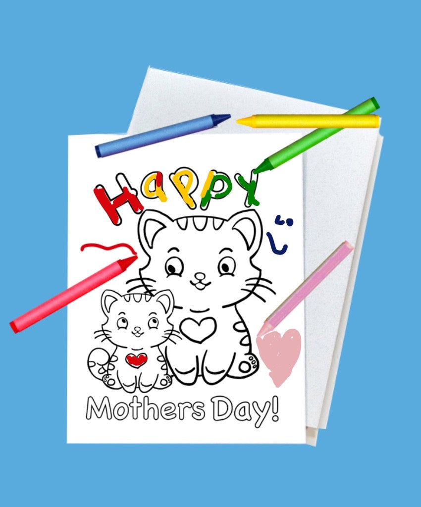 Mothers Day Card - Baby Kitty