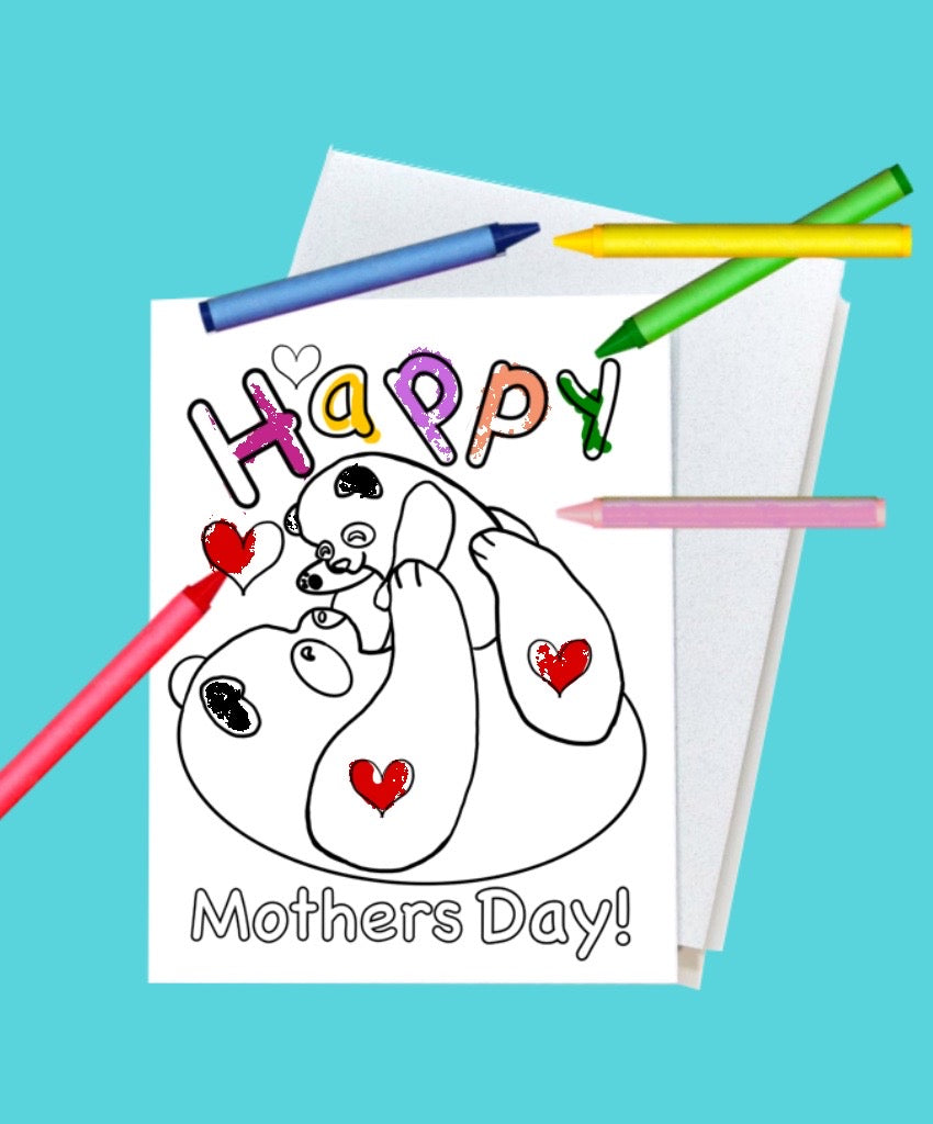 Mothers Day Card - Baby Panda