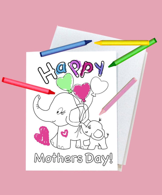 Mothers Day Card - Baby Elephant