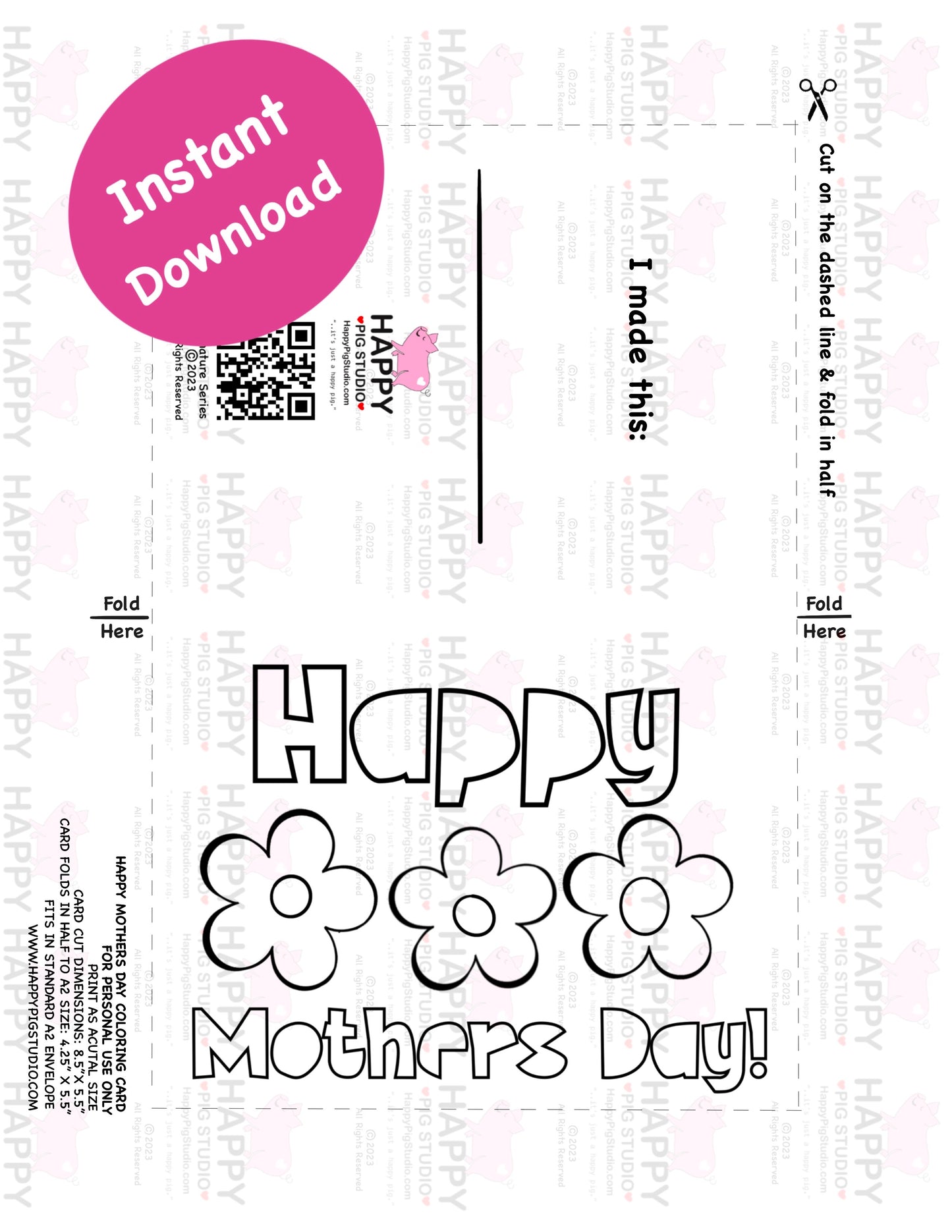 Mothers Day Card - Pretty Flowers