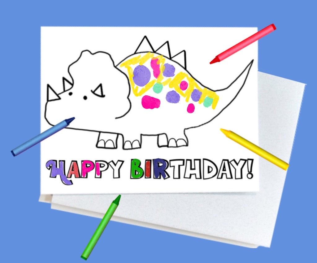 Happy Birthday Card - DINOSAUR